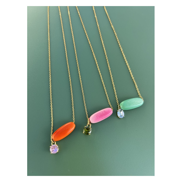 Collier Téa vert
