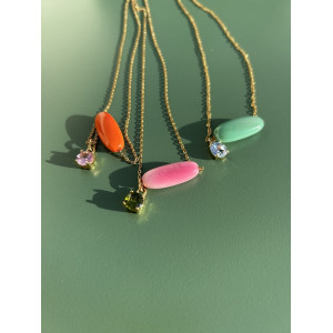 Collier Téa rose