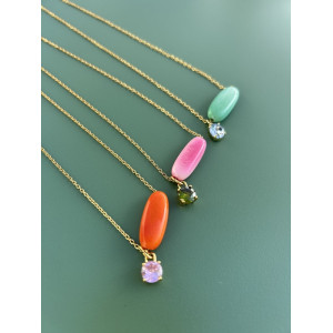 Collier Téa rose