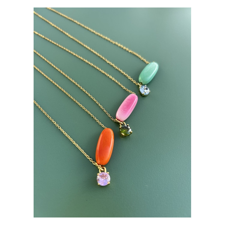Collier Téa rose