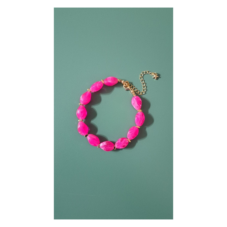 Bracelet Lola rose fluo