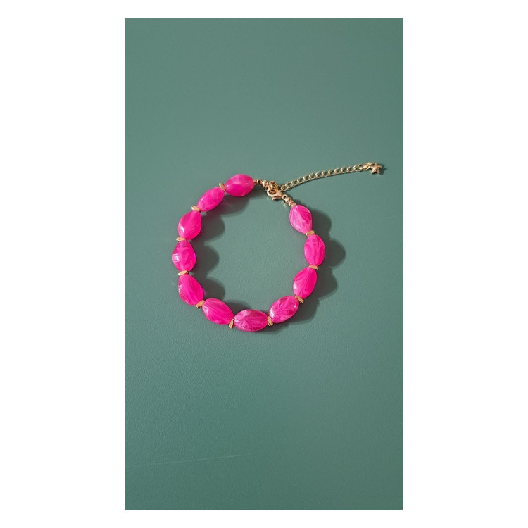 Bracelet Lola rose fluo
