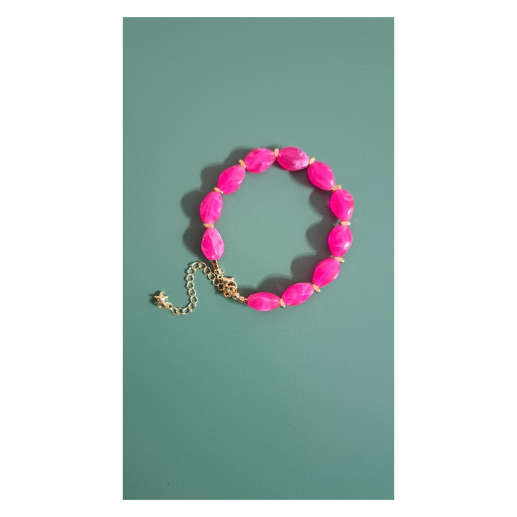 Bracelet Lola rose fluo