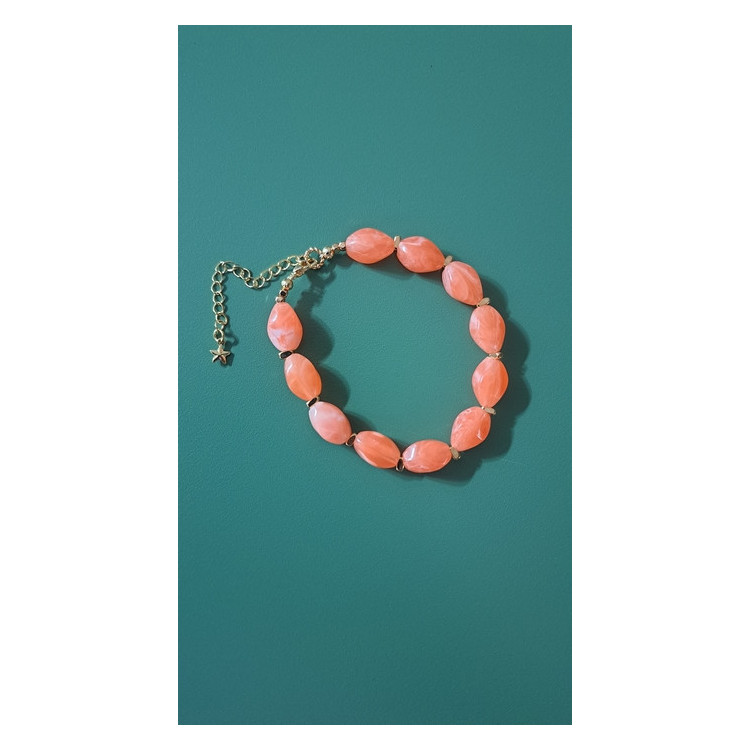 Bracelet Lola orange doux
