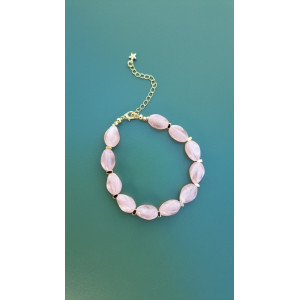 Bracelet Lola rose pêche
