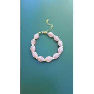 Bracelet Lola rose pêche