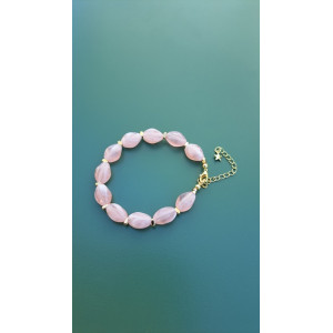 Bracelet Lola rose pêche