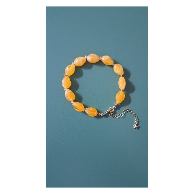 Bracelet Lola jaune soleil