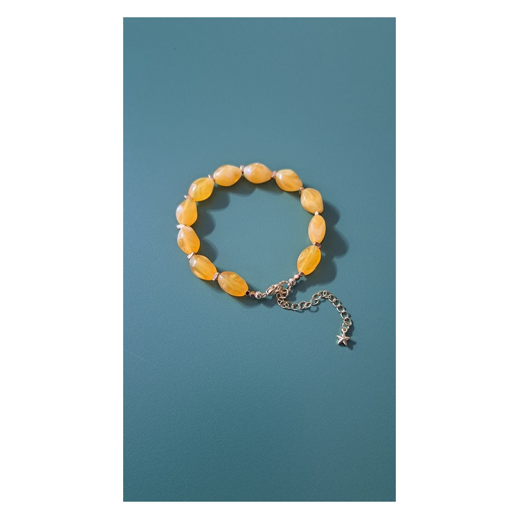 Bracelet Lola jaune soleil