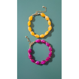 Bracelet Lola jaune soleil