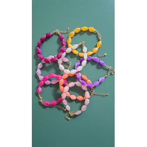 Bracelet Lola jaune soleil