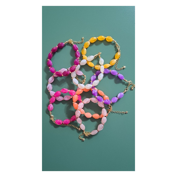 Bracelet Lola jaune soleil