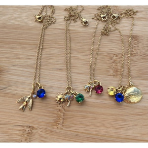 Collier Hirondelle bleu