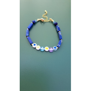 Bracelet Mama bleu roi
