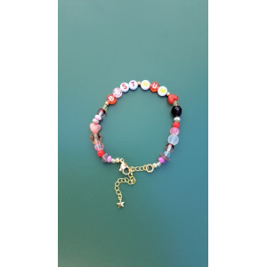 Bracelet Best mum rouge