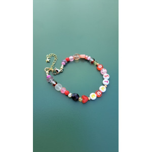 Bracelet Best mum rouge