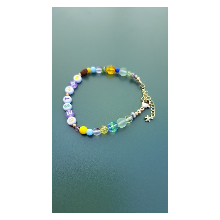 Bracelet Best mom jaune