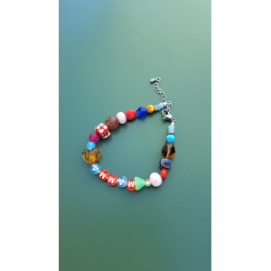 Bracelet Mamma fleur verte