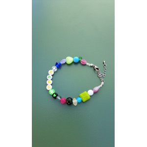 Bracelet Mamma coeur vert néon