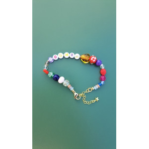 Bracelet Dogmom coeur topaze