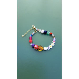 Bracelet Dogmom coeur topaze