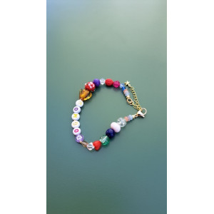Bracelet Dogmom coeur topaze