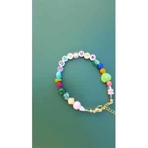 Bracelet Dogmum coeur vert