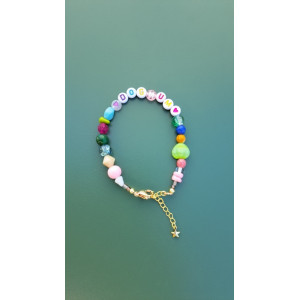 Bracelet Dogmum coeur vert