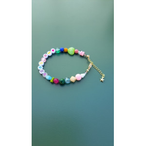 Bracelet Dogmum coeur vert
