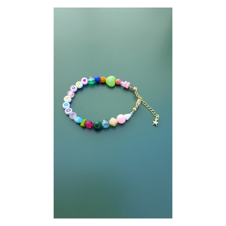 Bracelet Dogmum coeur vert