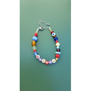 Bracelet Dogmum coeur topaze