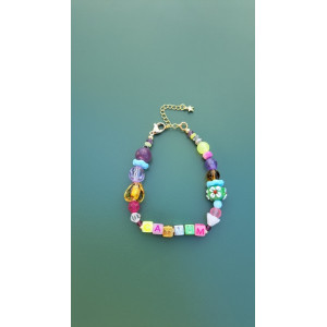 Bracelet Catmum fleur blanche