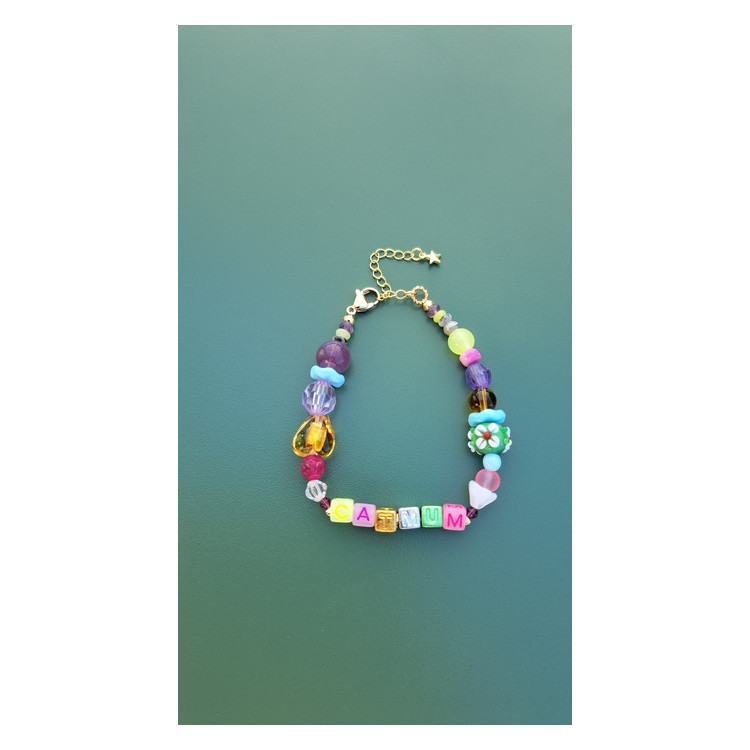 Bracelet Catmum fleur blanche
