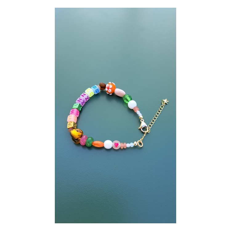 Bracelet Bunnymum coeur topaze
