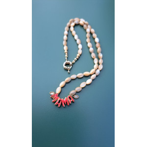 Collier Mama rouge