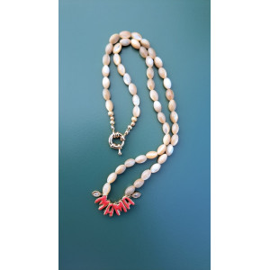 Collier Mama rouge
