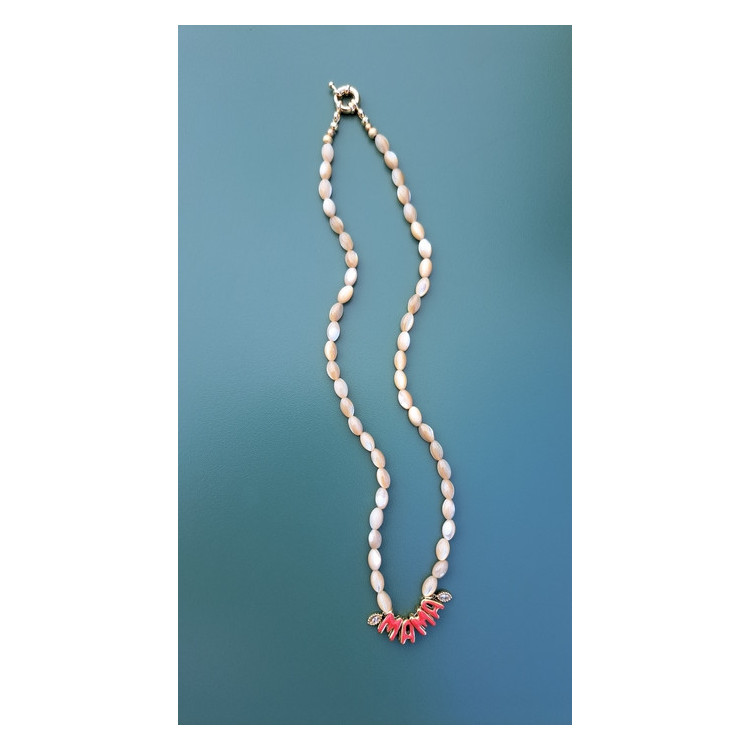 Collier Mama rouge