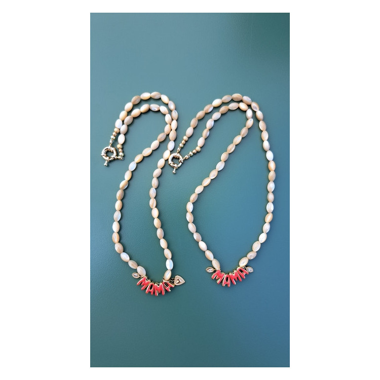 Collier Mama rouge