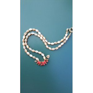 Collier Mama coeur doré