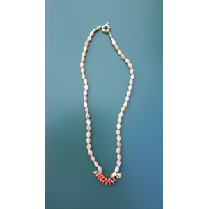 Collier Mama coeur doré