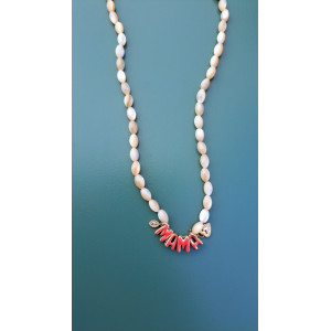 Collier Mama coeur doré