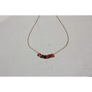 Collier Dogmom lettres bubbles