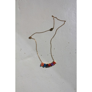 Collier Dogmum lettres bubbles