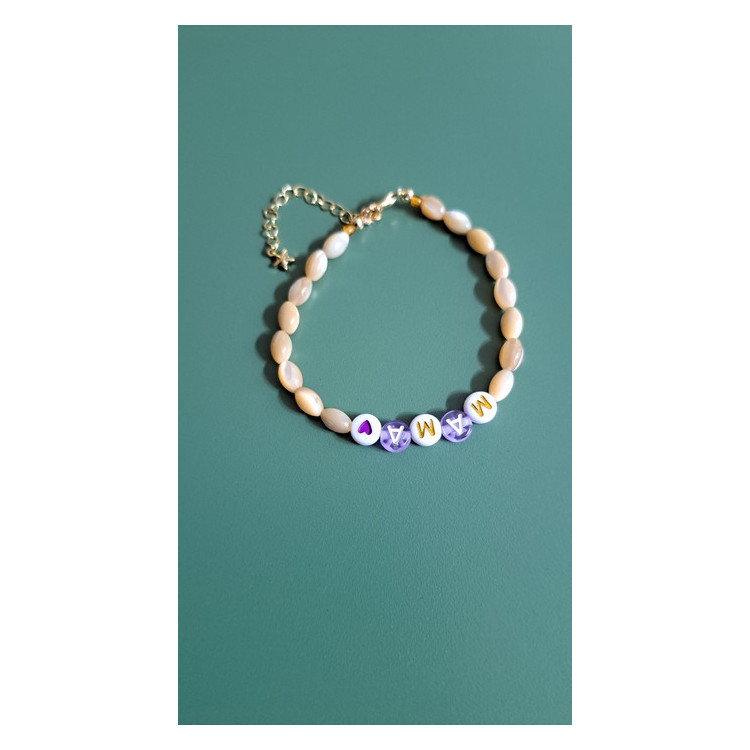 Bracelet Mama violet