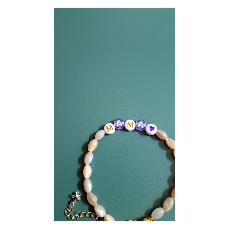 Bracelet Mama violet