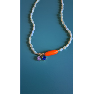 Collier Gaïa orange