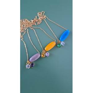 Collier Tessa bleu turquoise