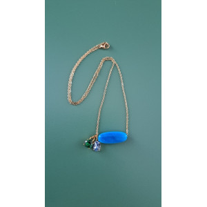 Collier Tessa bleu turquoise