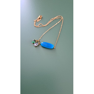 Collier Tessa bleu turquoise