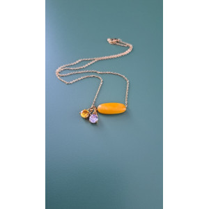 Collier Tessa jaune soleil